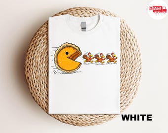 Funny Pumpkin Pie and Turkeys Shirt, Cute Thanksgiving TShirt, Funny Turkeys Sweater, Thankful Gamer Hoodie, Gaming Clothes, Funny Gifts