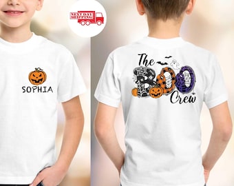 Custom Name Halloween Shirt, Personalized Halloween Shirt, Customized Halloween Gift,Boo Crew Tee, Family Matching Shirt,Cousin Crew Shirt