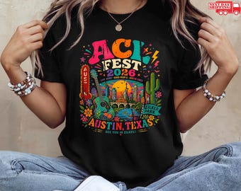 Austin Festival Shirt, ACL Inspired 2026 Tshirt, Texas Music Festival Graphic Tee