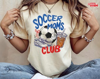 Soccer Moms Club TShirt, Soccer Mama Shirt, Game Day Tee, Team mom Sweatshirt