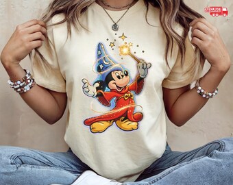 Fantasia Sorcerer Mickey TShirt, Disneyland Vacation Tee, Disney Trip Shirt, Fantasmic Shirt