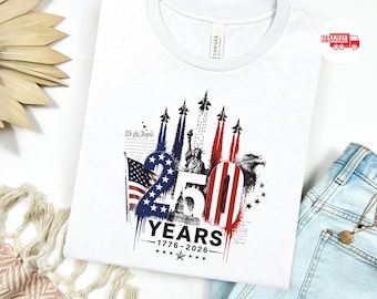 250 Years America Anniversary Shirt, Patriotic TShirt, Independence Day Clothes