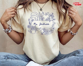 Custom Name Teacher Shirt, Personalized First Day Of School Gifts For Teachers, School Tee