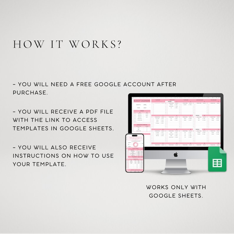 Simple Monthly Budget Spreadsheet Google Sheet Budget Template Digital