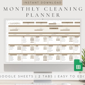 Editable Cleaning Schedule Spreadsheet Template Google Sheets | Daily ...