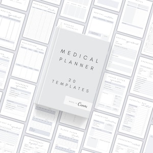Medical Planner | Medical Printables | Healthcare Planner | Health Tracker | Wellness Planner 2025 | Medical Binder | Editable A4 A5 Letter