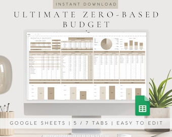 BiWeekly Budget Planner Template | Paycheck Budget Spreadsheet Template for Google Sheets | Monthly Budget Template | Debt Payoff Tracker