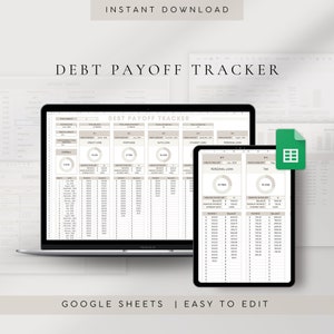 Puede incluir: Una plantilla de hoja de cálculo de seguimiento de pago de deudas digital para Google Sheets. La plantilla incluye secciones para la deuda total, tarjeta de crédito, hipoteca, préstamo de automóvil, préstamo estudiantil, préstamo personal e impuestos. La hoja de cálculo está diseñada para ayudar a los usuarios a realizar un seguimiento de sus pagos de deudas y su progreso hacia la libertad de deudas.