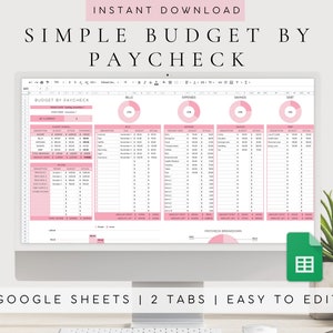 Budget by Paycheck Spreadsheet | Paycheck Budget Spreadsheet ...