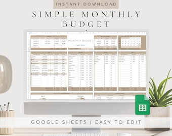 Hoja de cálculo de presupuesto / Plantilla de Google Sheets para presupuesto mensual 2026 / Rastreador de gastos financieros / Hoja de cálculo para planificación de finanzas personales