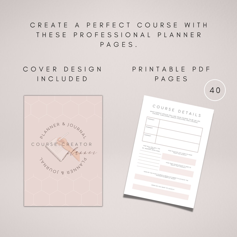 Digital Course Creation Planner Printable Online Course - Etsy