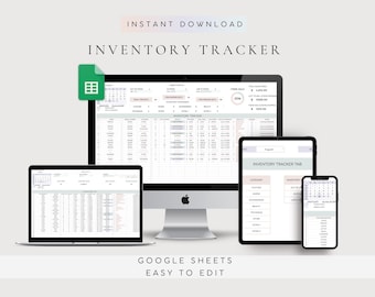 Inventory Template for Small Business | Inventory Tracker Spreadsheet Template Google Sheets | Inventory List  | Inventory Log List | Order