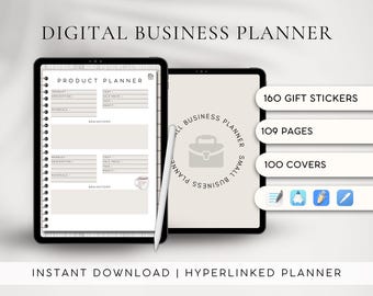 GoodNotes Small Business Organizer | Expense Income Tracker Social Media | Inventory Order Meeting Journal