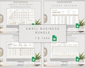 Small Business Spreadsheet Template for Google Sheets | Client Tracker Google Sheet | Inventory Tracker Dashboard | Business Planner Bundle