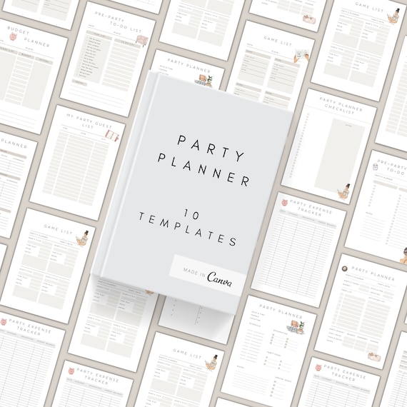 Party Planner Printable Event Planning Checklist Guest - Etsy