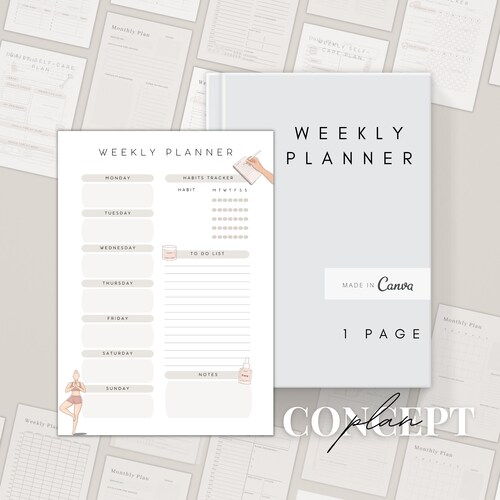 Weekly Planner Template Printable Weekly to Do List - Etsy