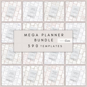 Ultimate Life Planner Bundle | ADHD Planner Digital | Productivity Planner PDF| ADHD Adult| Life Organizer Canva Templates| Household Binder