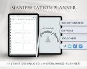 2026 Manifestation Planner GoodNotes | Daily Gratitude Affirmation Vision Board | Mindfulness Self-Esteem