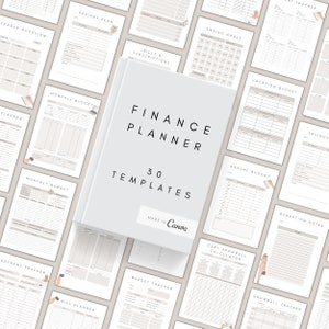 Finance Planner Template | Budget Planner Templates | Personal Finance Tracker | Savings, Debt, Bill, Spendings, Income, Expense Tracker