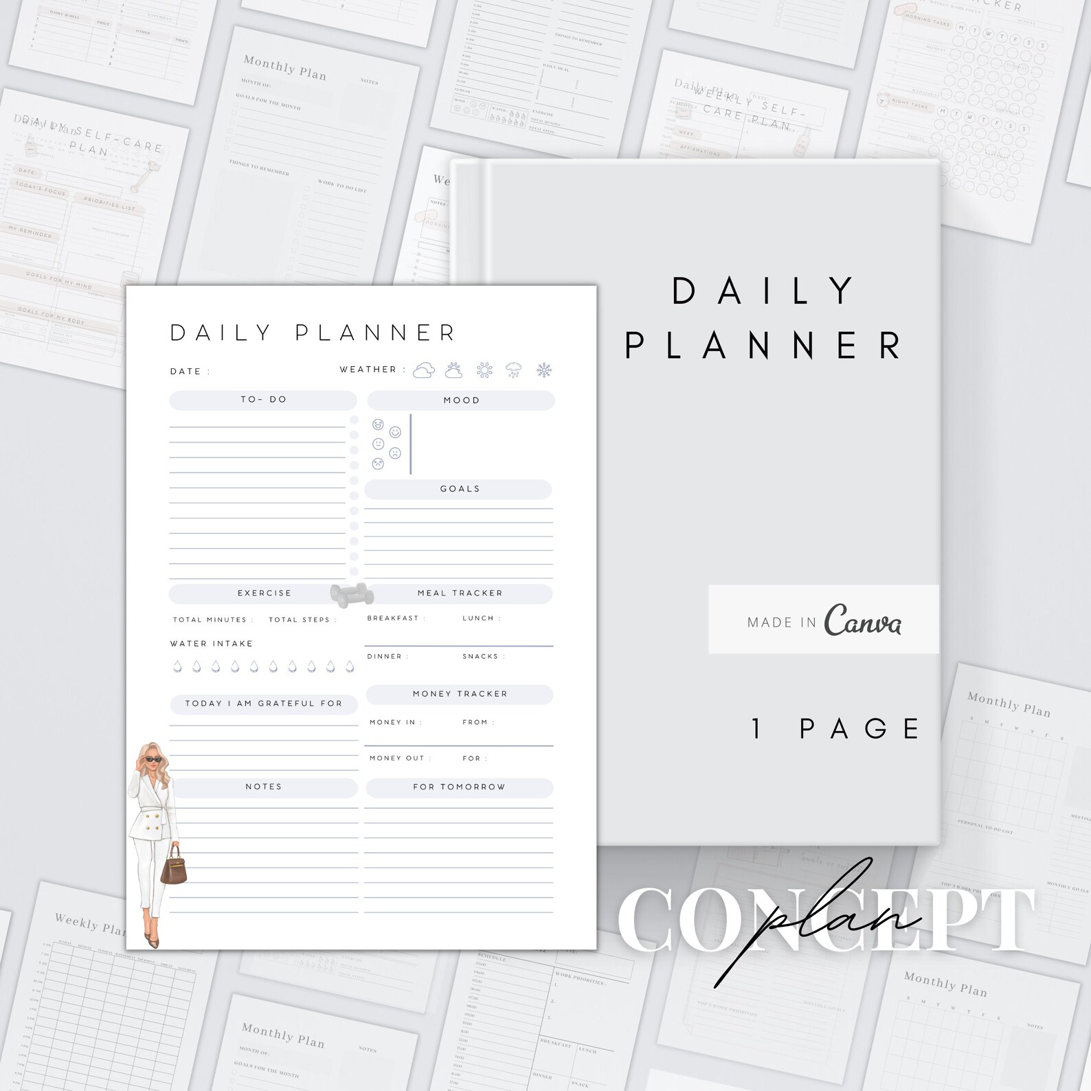 Daily Planner Printable Editable to Do List Todays Plan - Etsy