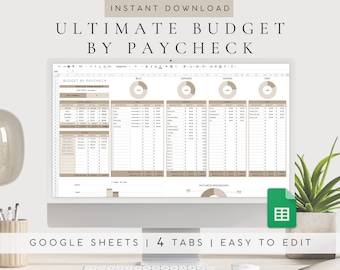 Budget by Paycheck | Debt Snowball | Debt Payoff Tracker | Paycheck Budget Template | Budget Google Sheets | Personal Finance Planner | Bill