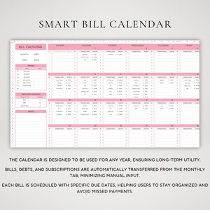 Budgetkalkylblad | Ultimat årligt budgetkalkylblad Google Sheets 2026 | Automatiserad mall för månatlig skuldbetalningskalender bild 3