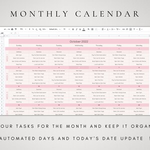 Google Sheets to Do List | Digital Calendar 2026| Undated Daily Planner ...
