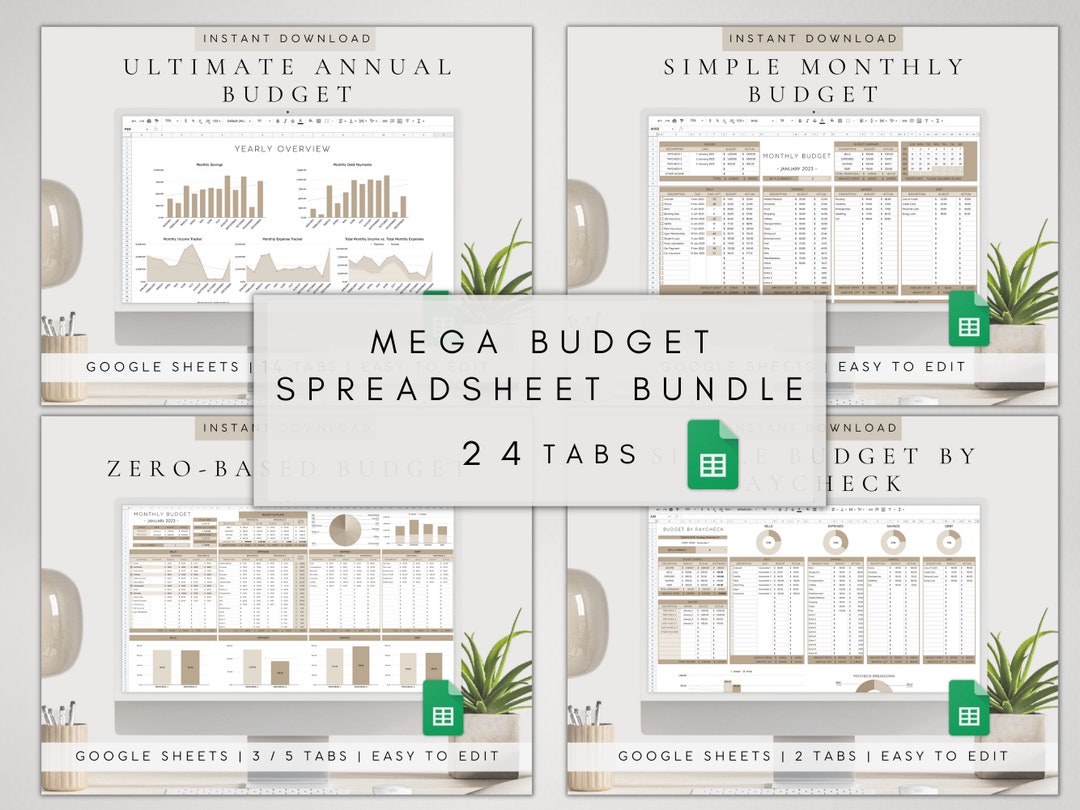 Monthly Budget Planner Google Sheets | Finance Tracker Dashboard ...
