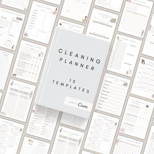 Cleaning Planner Template | Editable Cleaning Schedule | Cleaning Checklist | Weekly Cleaning Planner | Chore List | House Chores | Canva