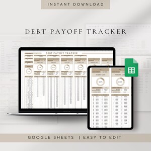 Debt Snowball Tracker Google Sheets | Debt Payoff Tracker | Google Sheets Budget | Expense Tracker | Debt Tracker Spreadsheet | Finance