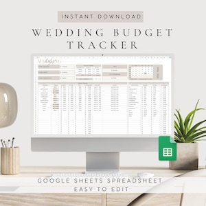 Kalkylblad för bröllopsbudgetplanerare Google Sheets | Budgetspårning för bröllop | Kalkylblad för bröllop | Budgetkalkylblad | Mall för bröllopsplanering