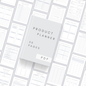 Printable Product Planner | Business Startup Planner | Promotion Planner | Seller Journal | Marketing Plan Pages | Online Business Launch A4