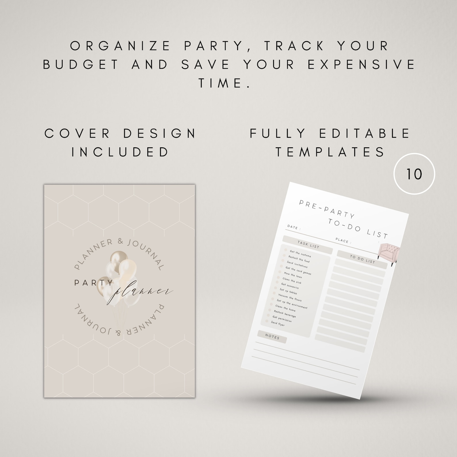 Party Planner Printable | Event Planning Checklist | Guest List PDF ...