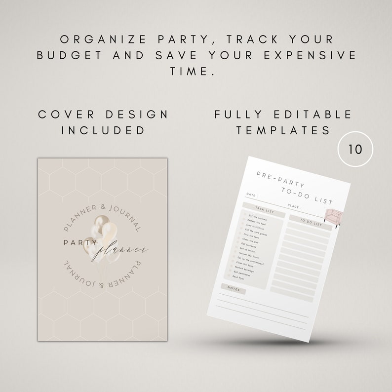 Party Planner Printable | Event Planning Checklist | Guest List PDF ...