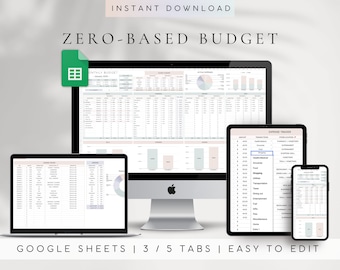 Zero-Based Budget Google Sheets 2026 | Biweekly Paycheck Finance Planner | Monthly Budget Template