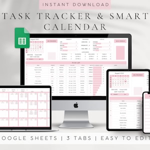 Digital Calendar Task Planner| Day Week Month Calendar| Daily Weekly Monthly Planner| Google Sheet Tracker Template| 2025 Year Planner
