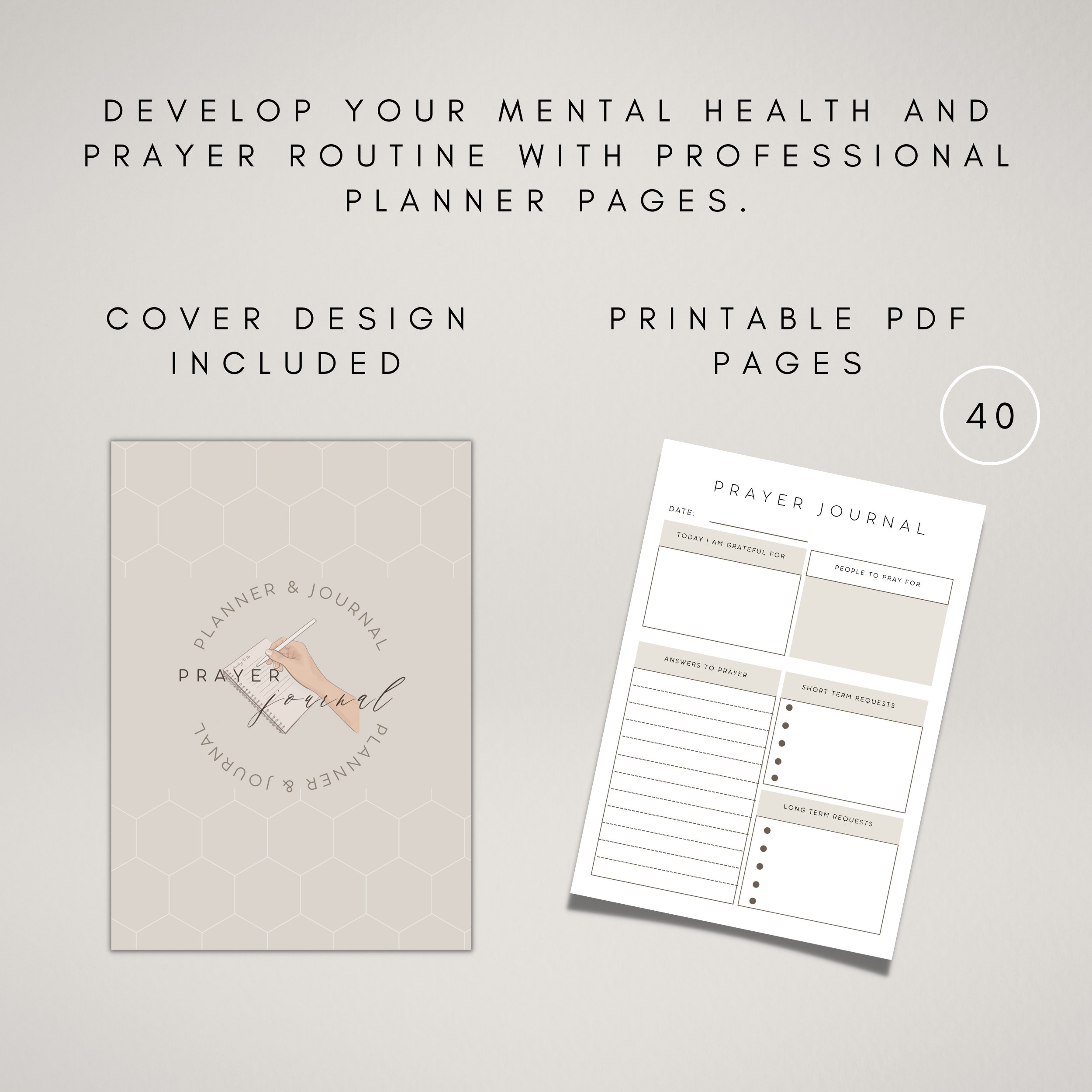 Daily Prayer Journal Printable | Digital Christian Planner | Faith ...