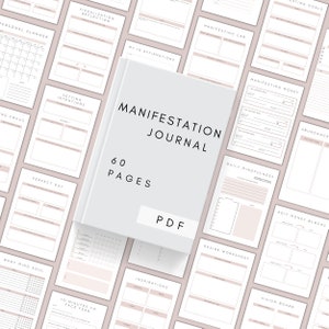 Manifestation Journal Digital | Law of Attraction | Printable Dream Manifestation Planner | Meditation Journal| Vision Board PDF| 369 Method