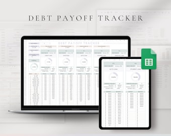 Budget Spreadsheet | Debt Payoff Tracker | Google Sheets Financial Dashboard (Digital Download)