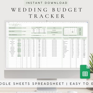 Digitaler Hochzeitsbudget Tracker | Kosten-Tracker für die Hochzeit | Buchhaltungsplaner | Hochzeit Zahlungstracker | Google Sheets| Hochzeitsbudgetplaner