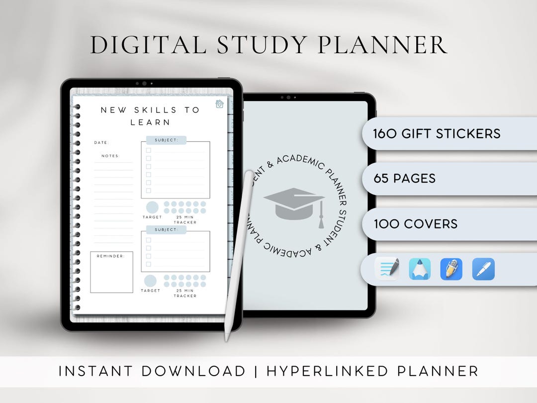 Goodnotes Student Planner | Digital Academy Planner | Class Schedule ...