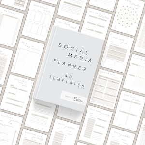 Social Media Planner | Content Planner | Business Planner | Social Media Plan | Follower Tracker | Social Media Audit | Printable Planner