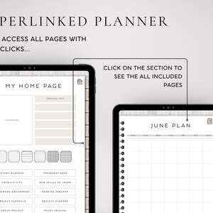 Digital Study Planner , GoodNotes, Notability School Schedule (Digital Download) image 4