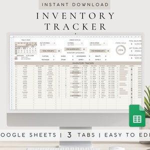 Inventory Tracker Spreadsheet Google Sheets | Inventory Management | Inventory Template Sheet | Reseller Inventory | Reseller Spreadsheet