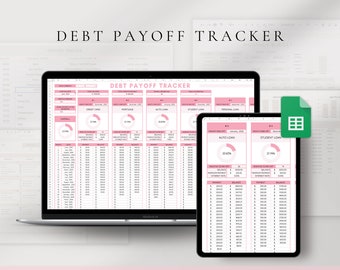 Budget Spreadsheet | Debt Snowball Calculator Google Sheets | Financial Budget Personal Tracker | Debt Spreadsheet Template