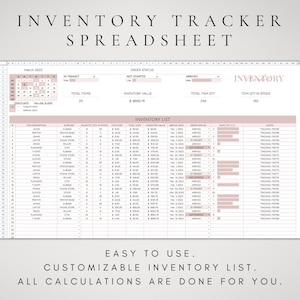 Inventory Tracker Google Sheets Product Management Product Inventory