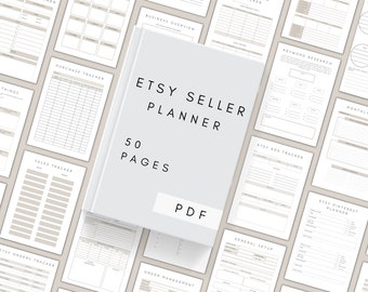 Etsy Seller Planner Printable | Digital Small Business Planner | Order Form | Sell on Etsy | Etsy Shop Planner | Budget Tracker PDF A4, A5
