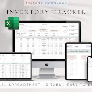 Bestandsverfolgung Excel | Bestandsführungs-Tracker-Arbeitsblatt | Warenbestand Vorlage Blatt | Lagerbestand Log-Liste | Excel Business Tracker