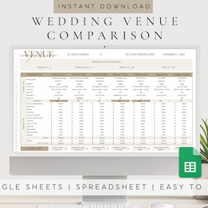 Hochzeitsdekoration im Vergleich | Hochzeitsplanung | Hochzeitsplaner Digital | Hochzeitsvorlage Digitaler Download | Sofortdownload