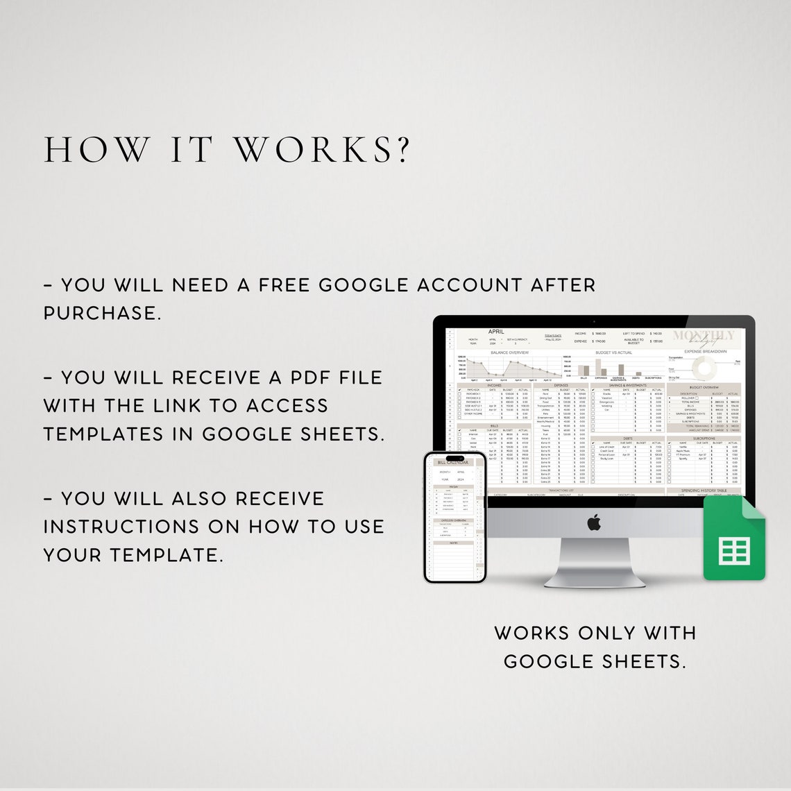 Budget Spreadsheet | Simple Monthly Budget Spreadsheet Google Sheets ...